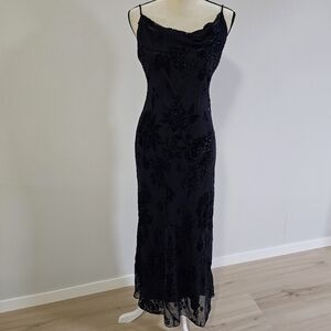 Alex Evenings Velvet Burnout Floral Beaded Gown 6